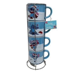 Disney Stitch‎ Stackable Christmas Mugs